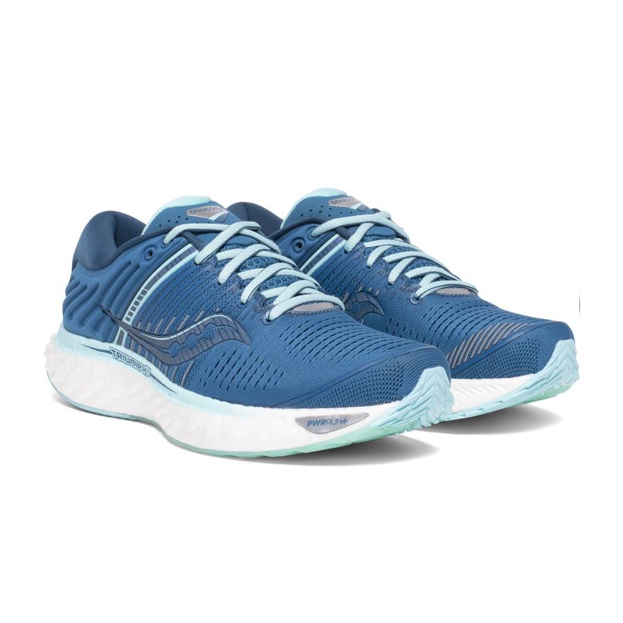 SAUCONY TRIUMPH 17 BLU AQU Mujer Campbase