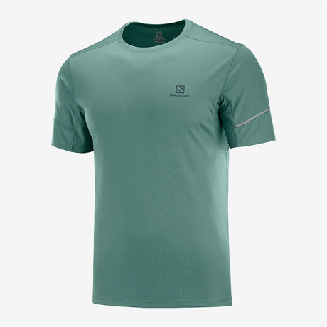 AGILE SS TEE M BALSAM GREEN