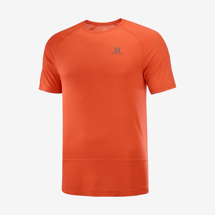 CROSS RUN SS TEE M FIERY