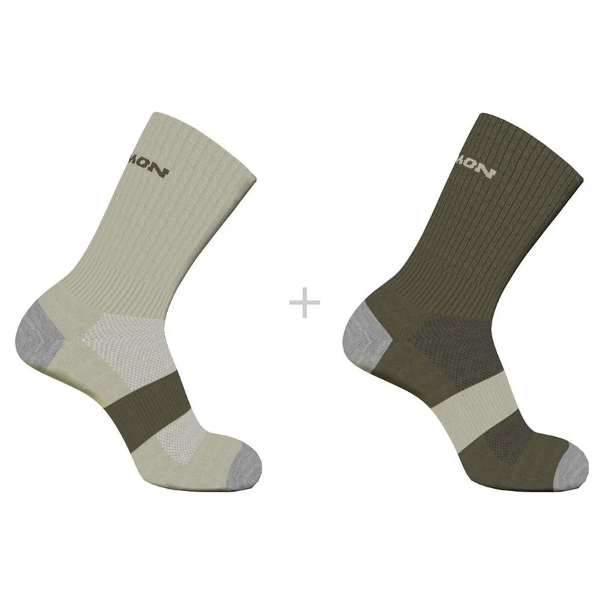 CALCETINES EVASION CREW 2-PACK OLIVE NIGHT ALFALFA