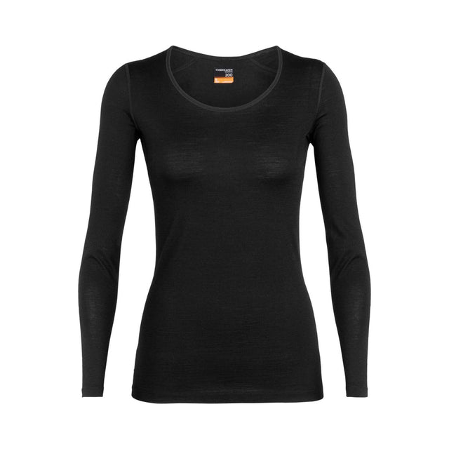 WMNS 200 OASIS LS CREWE BLACK